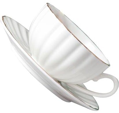 PRETYZOOM Tasses Céramique Avec Soucoupes Tasses À Café Thé Élégantes Design Créatif Pour Maison Et Restaurant