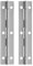 TROGPYXG 6 Pcs Piano Hinge Butt Hinges For Cabinet Doors Long Inch Narrow Side Stainless Steel