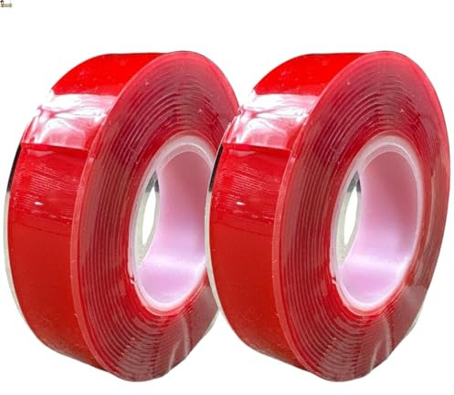 BricoLoco.com ¡¡¡ CUELGA CUADROS SIN CLAVOS !!! Adhesivo doble cara extrafuerte. Cinta para cortar tiras adhesivas. Transparente. Cuelga fácil. Colgar cuadros, toallero, canaleta, en pared, baño (2)