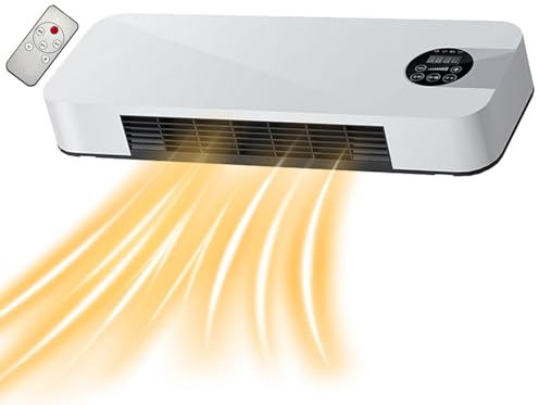 Nybhyjka Climatiseur mural, machine de chauffage mural | Machine de chauffage électrique mural à double usage - Chauffage et ventilateur télécommandés, petit climatiseur combiné pour salon, chambre à