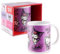 Taza de cerámica Kuromi de Hello Kitty, 350 ml, con asa, diseño oficial de Sanrio, regalo para niños y aficionados, taza de café