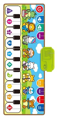 Ungtyb Klaviermatte für Kinder, Klaviermatte,Kleinkind Spielen Floor Piano Matte | Mädchen pädagogischer elektronischer Teppich frühes logisches Denken für Reisen, Zuhause