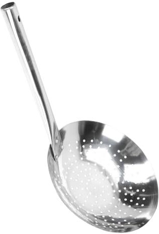 iplusmile Colador de Acero Inoxidable Resistente al Calor con Borde Redondeado Escurridor Multiuso para Cocina y Buffet Herramienta Duradera para Cocineros y Hogar