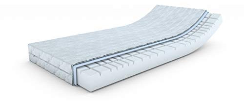 MSS e.K. Revasana Premium 7 Zonen Würfel-Matratze 200 x 130 x 16 cm (Kernhöhe 14 cm) - H3 mit versteppten Klimafaserbezug