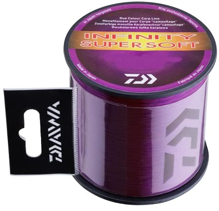 Daiwa Unisex – Erwachsene Infinity Line Super Soft Schnur, Mud-Purple, Rund klein