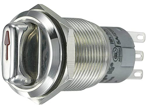 TRU Components 701812 LAS1-AGQ-22X/31 Vandalismusgeschützter Drehschalter 250 V/AC 3 A Schaltpositionen 2 2 x 45 ° IP65