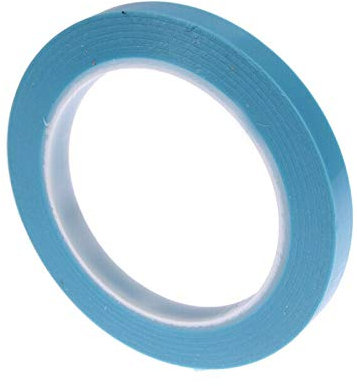 Cinta de PVC, cinta de resistencia a altas temperaturas, cinta adhesiva de PVC para coche (15 mm x 33 m, azul, 1 unidad)