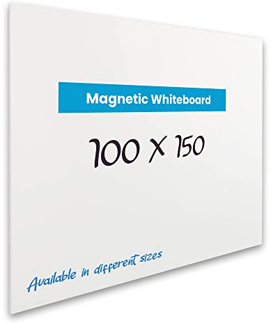 Vivol Tableau blanc Magnétique 100x150 cm panneau blanc Sans Cadre | Tableau magnétique sans étagère à crayons | Tableau feutre mural Mur magnétique | 9 tailles Magnétique effacable