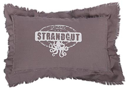 Strandgut07 Kissen mit Reißverschluss, 50 x 30 cm, Beige