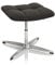 hjh OFFICE 671005 Retro Hocker SARANTO Stoff Schwarz Home-Office Sitzhocker Polsterhocker, höhenverstellbar