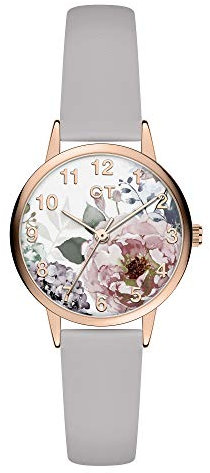 Cool Time Mädchen Kinder Armbanduhr (grau-Gold)