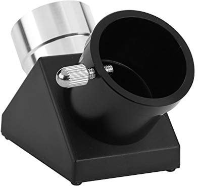 T osuny 1.25 90 Degree Diagonal Adapter for 1.25in Eyepiece and Telescope Focuser,Metal Wide Angle Erecting Image Prism Mirror for Telescope