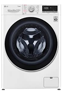 LG F4WV510S0E Lavatrice a Carica Frontale 10.5 Kg, 1400 Giri/min, Wi-Fi, Intelligenza Artificiale AI DD, Vapore Igienizzante, Turbo Wash, Motore Inverter Direct Drive, 60x85x56.5 cm - Bianco