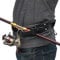 Fliegenfischen 3. Hand, Gürtelclip-Rutenhalter, Verstellbarer Gürtelclip-Rutenhalter – tragbar, tragbar und freihändig – hält Fliegenrute, Spinnrute – 144,8 cm Watgürtel und Seitenentriegelung