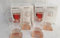 Generico Bicchieri Vino Confezione Da 4 Pezzi Base Rosa 19,7 cl