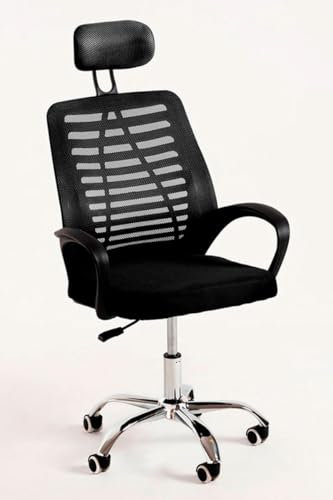 Regalos Miguel - Silla de Oficina Negra Kontor - Máxima Ergonomía - Ideal para Escritorio y Gaming