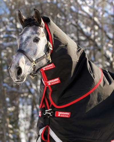 Horseware Rambo Supreme Hood 250g - Black/Red