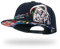 tilgomedal Cappelli Snapback per gli uomini Skull Ricamo Regolabile Solido Piatto Bill Cappello Unisex Cappelli da Baseball, Bk F Mietitore, Large-X-Large