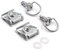 AfterMokit Lot de 2 attaches de rechange à dégagement rapide 1,4 cm pour carénage, boulons et goujons quart de tour avec clips argentés