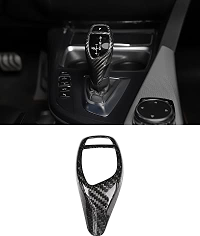 Karbonfaser Schaltknaufabdeckung für BMW F30 F20 F22 F34 F32 F10 F07 X3 X4 X5 X6, Sport Performance 1 2 3 4 5 X-Serie, Schaltknaufrahmen Cover Sticker Innenverkleidung