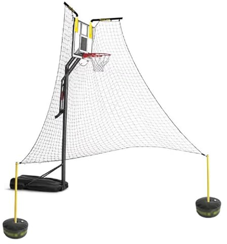 Basketball Arkade Basketball Rebounder Net Return System Tragbarer Schusstrainer, Sport-Basketball-Schießhilfe-Trainingsausrüstung For Turnhallen, Parks, Schule, 3-Punkte-/Sprungschüsse/Freiwurfübunge