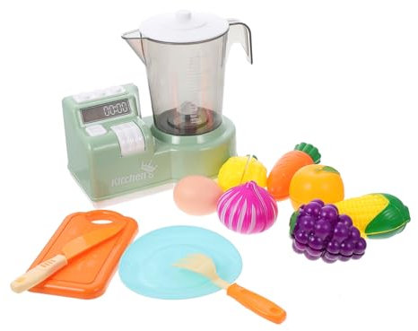 Toyvian 1 Jeu Machine à Jus De Simulation Jouet Mélangeur Réaliste Faire Semblant D'appareil De Cuisine Mixeur Plongeant Électrique Plastique Préscolaire Ustensiles De Cuisine Déguisement