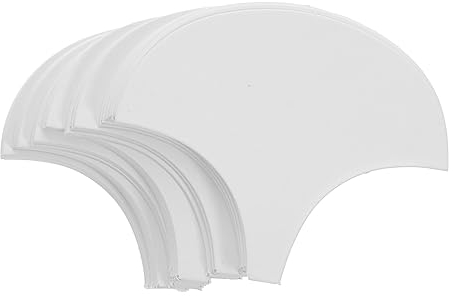 Muschelförmige Quilt Papiermodelle für Quilter 200 Stück Weiß