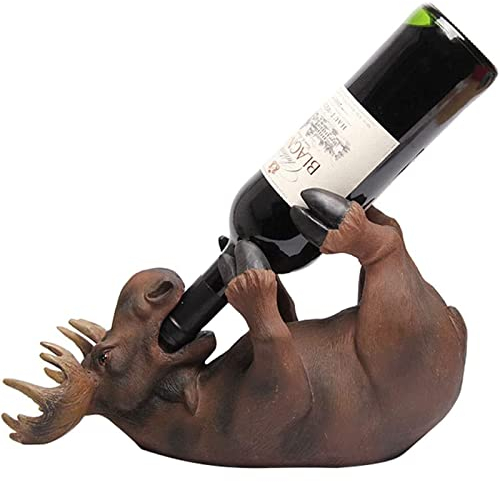 Weinregal, ZUMAHA Flaschenhalter, kreatives Zuhause, Weinregal, Individualität, Skulpturen, Wildtiere, Tiere, Weinhalter und Ständer, Geschenke, Weinkeller, Arbeitsplatte, Kunsthandwerk Beauty Comes
