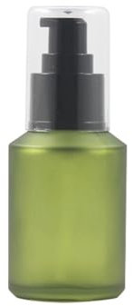 1Pcs Green Glass Pump Bottle Empty Cosmetic Cream Lotion Pump Bottle Empty Liquid Foundation Container With Press Pump For Makeup Lotion Emulsion Essential Oil Dispenser 60ml(Green)