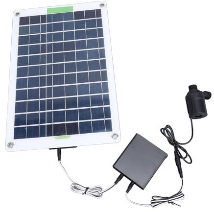 KIT de Bomba de Agua Solar de 100 W, Bomba de Fuente de Agua con Energía Solar, con Caja de Almacenamiento de Energía, para Estanques de Baño de Pájaros, Estanque de Peces de