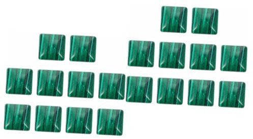 Tofficu 2 Sätze Ring Aus Naturstein Natursteinperlen Dekoration Schmuckherstellung Armreif Malachit Edelstein Quadratische Vasen Diy Liefert Edelstein Lose Perlen Green 10 Stück * 2