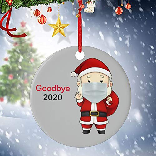 Personalisierte Weihnachtskugeln, 5 Stück, Weihnachtsschmuck 2020, Weihnachtsmann, Masken-Souvenir, Baum, hängende Ornamente für Innendekoration, Urlaubsdekoration