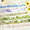 MisKepaa Scrapbooking Zubehör Stickers Set, 6 Rolls PET Plant Washi Tape Stickers, Blumen Tapes for Scrapbook Zubehör, Bullet Journal, Scrapbooking, DIY Crafts, Painting (Garden)