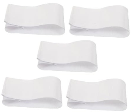 CORHAD Elastische Verstellbare Weiße Kapitänsbinden Sportarmbänder Für Fußball Basketball Schule Spendenaktionen