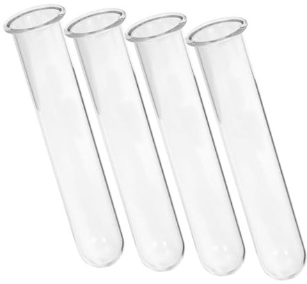 HYTROVE 4 Stück Reagenzglas-hydrokulturvase Reagenzglasvasen Aus Glas Pflanzterrarien Vermehrungsvasen Für Pflanzen Reagenzglas-blumenvase Aus Glas Röhrenvase Pflanzenterrarium Transparent