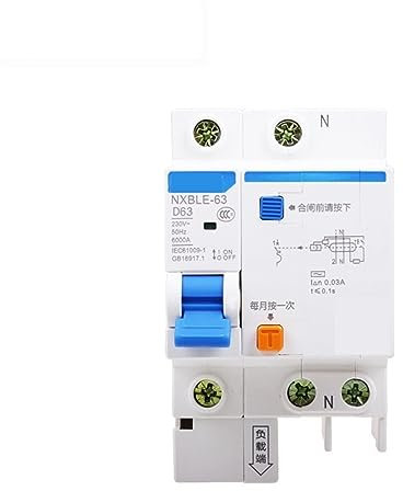 Disjoncteur différentiel NXBLE-63 1P+N Type D RCBO 6KA Type D 1P+N 30mA 1 pièce(50A)