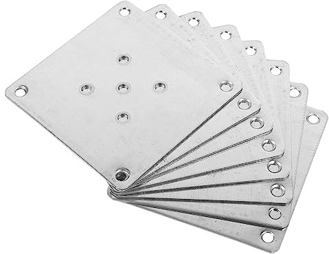 LALAFINA 8stücke Teiliges Tischbein Befestigungsplatten Aus Dicker Zinkbeschichtung Design Für Stabile Verbindung Von Möbelbeinen Installieren Für Sofa Couch Und Andere Möbel