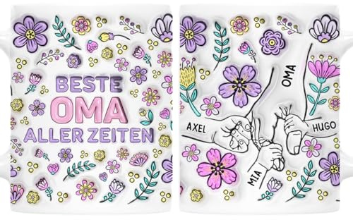 Geschenke Mall Tasse Personalisiert - Oma Und Enkel - mama oma tasse, tasse omi, muttertagsgeschenke tasse, tasse mama (Modell #6)