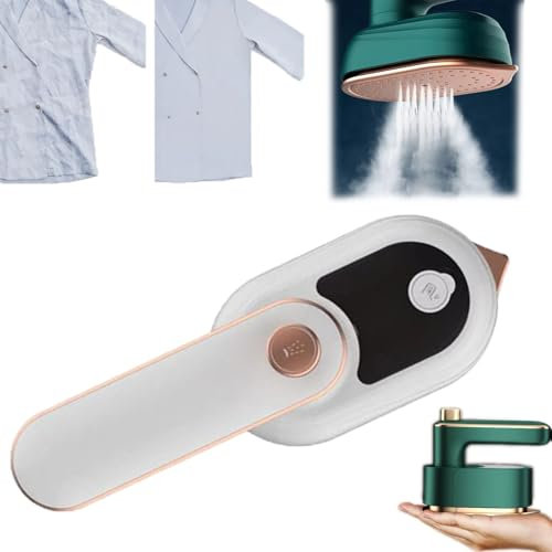 Comfy Bear Steamer, Comfybear Steamer, Handheld Steamer Iron for Clothes, Travel Steamer for Clothes Portable Mini, 180° Rotatable (White)