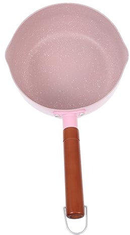 CATIEBYE Milk Pot Soup Cooking Pot 18cm Pink Maifan Stone for Complementary Feeding Kitchen Cookware