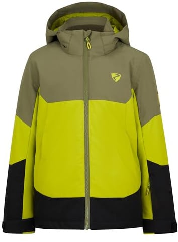 Ziener Jungen AGIMO-Z Ski-Jacke/Winterjacke | warm, atmungsaktiv, wasserdicht, electric grass, 176