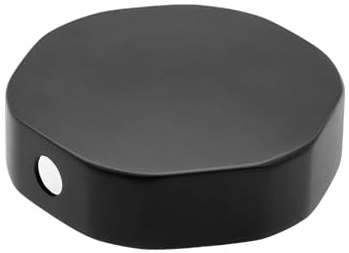 Piuluvor® Badewannen Drehknopf Schwarz, 74mm Messing Überlaufschutz Badewannenüberlauf Abdeckung für Wasserkontrolle Badezimmer Zubehör