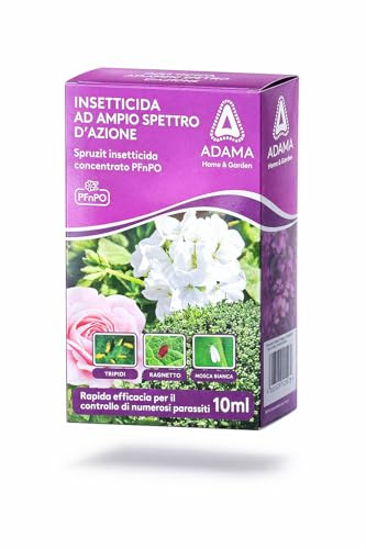 Adama Insetticida Concentrato Spruzit, 10ml, Piretrine 0,5g, Olio di Colza, per Piante Ornamentali