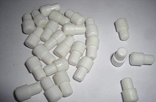 100 Stück Duplo-Bodenträger, Zapfen-Ø 6 mm, Kunststoff weiss, zum Einstecken