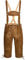 Herren Trachten Lederhose mit Träger - Kniebund Trachtenlederhose - Oktoberfest Tracht Hose braun Gr. 46-60 BR3 (46)