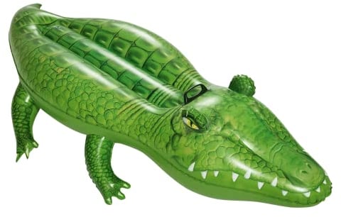 Bestway 41010 Inflatable Crocodile Pool Float Ride-On, Green 168 x 89 cm