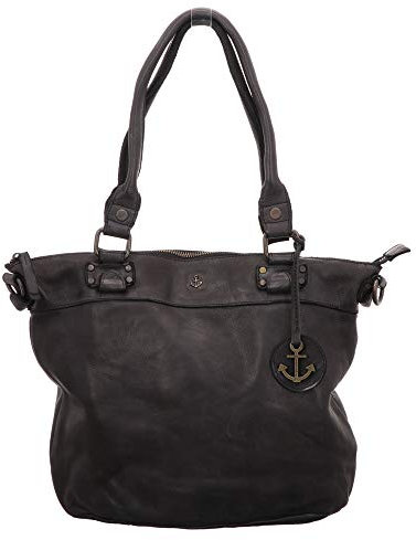 Harbour 2nd | Bianca | Shopper - schwarz | ash, Farbe:schwarz, Größe:1