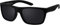 La Optica B.L.M. Herren Sonnenbrille UV400 Männer Sportbrille Fahrradbrille - Gummiert Schwarz (Gläser: Grau)