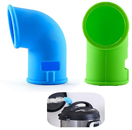 KeepingcooX Steam Diverter Pressure Release Valve Compatible with Instant Pots Duo/Ultra/Smart/Nova/Viva Models, for 5/6 Qt InstaPot | Pressure Cooker Accessories, Shoot Steam Where you want, 2 Pcs