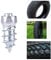 Dingln 100pcs 15mm / 0.59 Vis de goujon de pneu de roue Pointes de pneu de neige pour voiture Auto SUV ATV